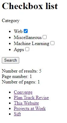 Checkbox list with extra attributes