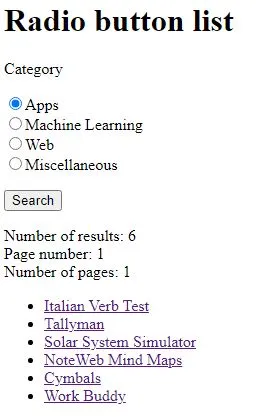Radio button list